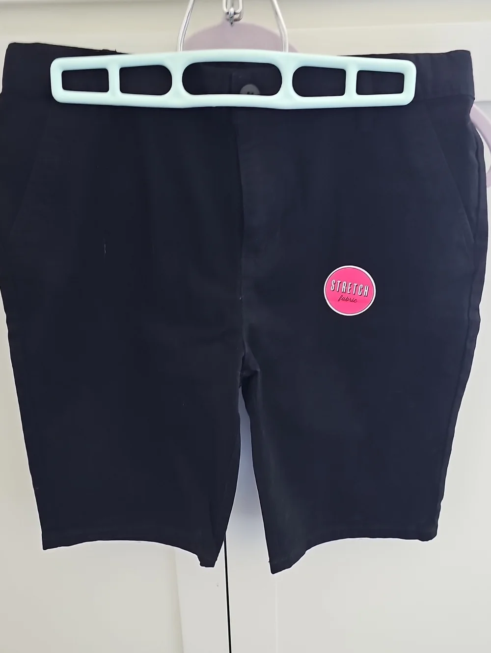 Children's Place Black Stretch Bermuda Shorts Girls Size 14. Back To School NWT